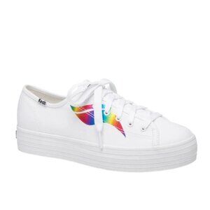 KEDS Triple Kick Platform Sneaker in White‎ Size 7